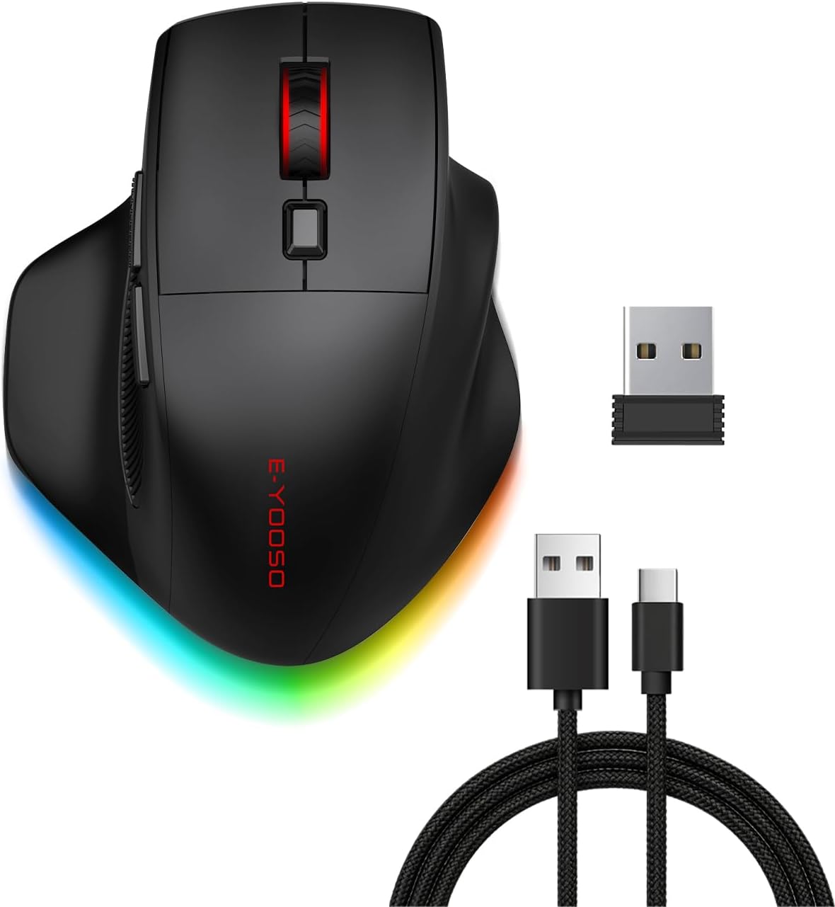 E-YOOSO Ratón ergonómico X54, Ratones inalámbricos y Bluetooth reca...