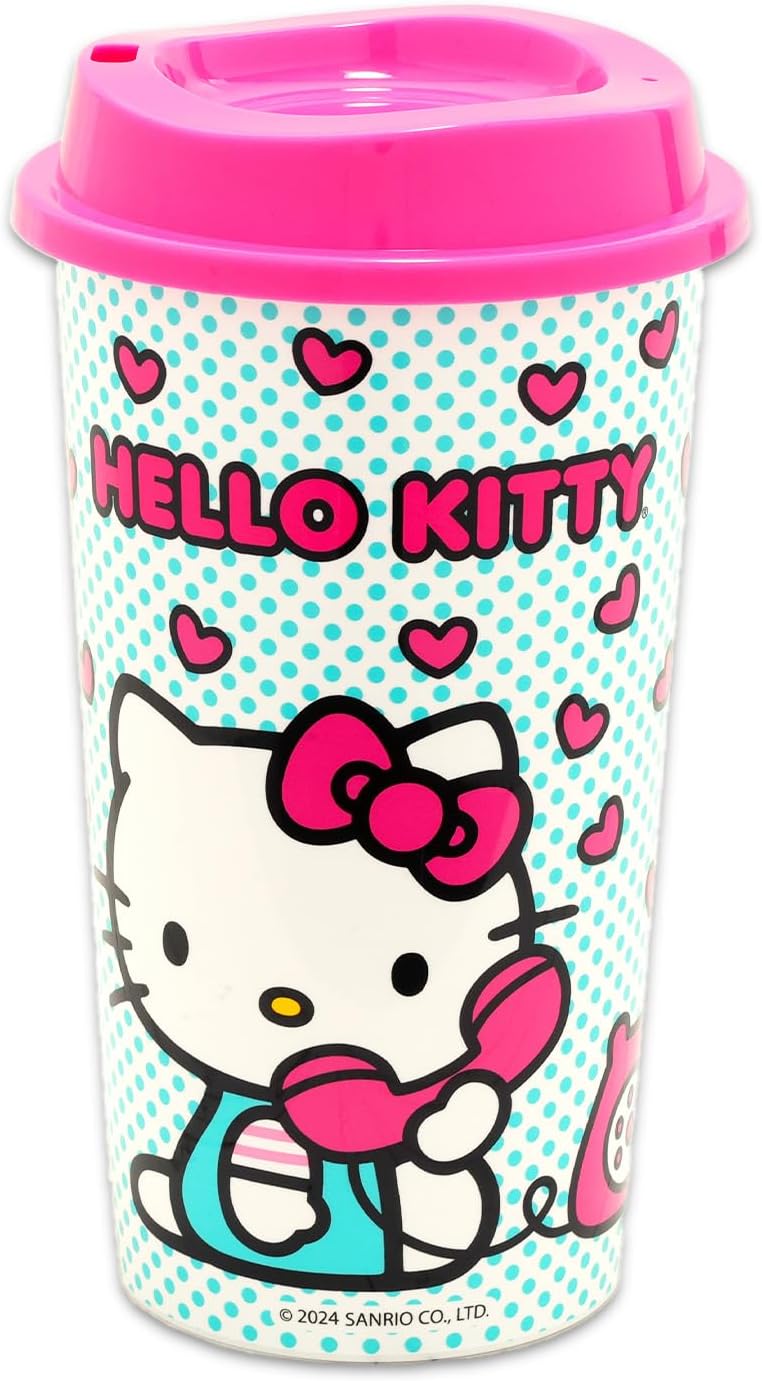 Hello Kitty Juego de tazas de viaje \u2013 Paquete con 6 vasos con...