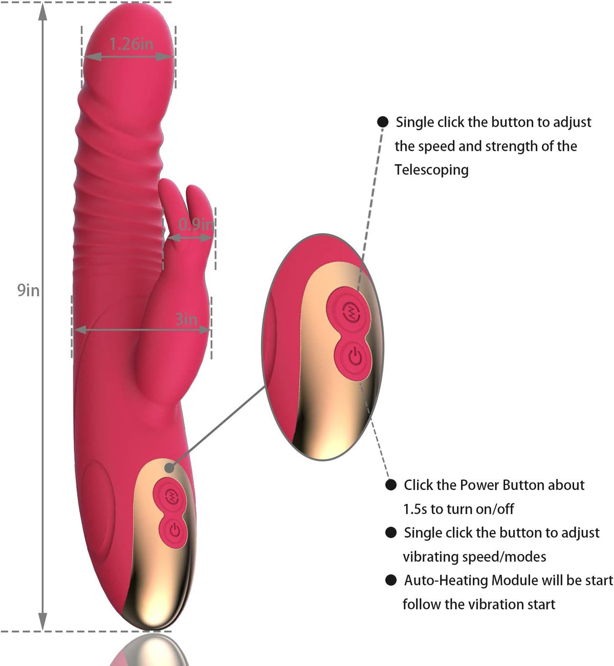 Consolador para punto G, vibrador para adultos, juguetes sexuales,...