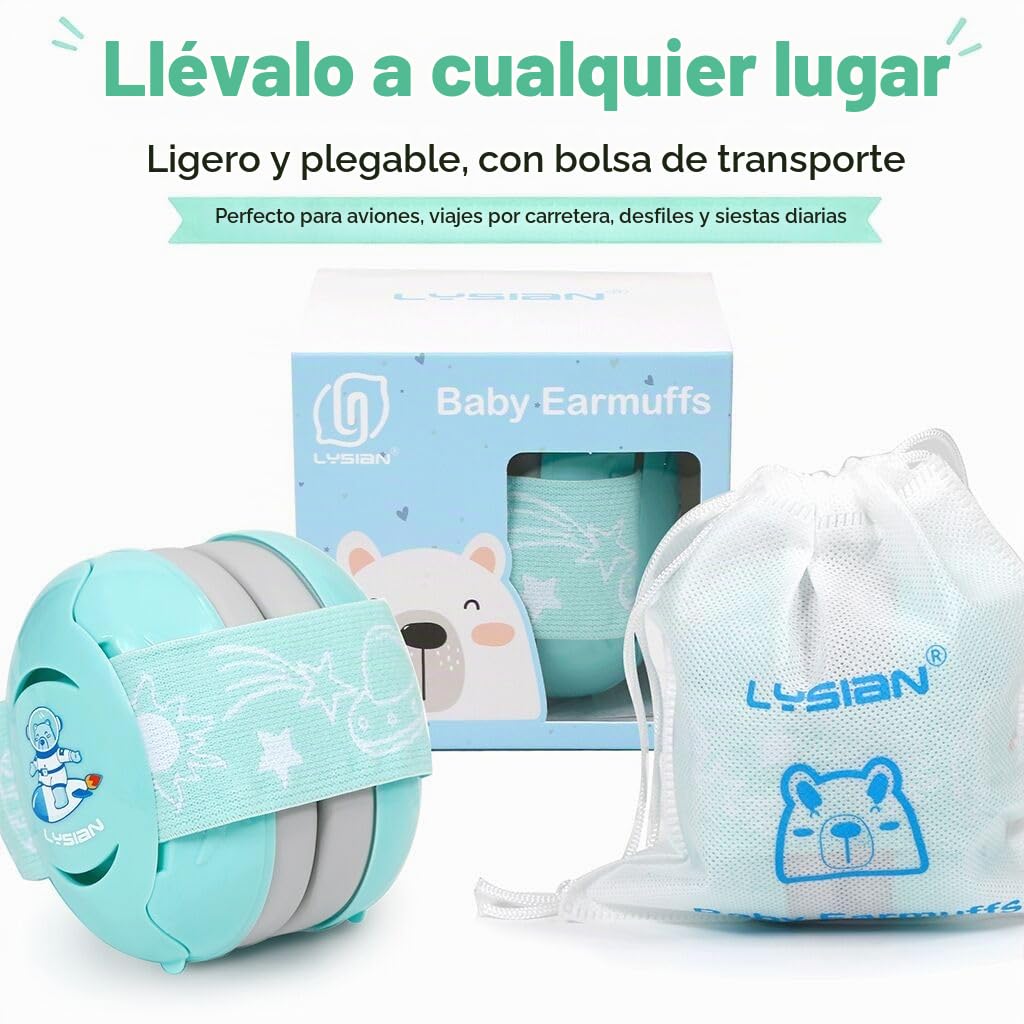 LYSIAN Orejeras de protección auditiva para bebés, 25dB SNR, bebés...