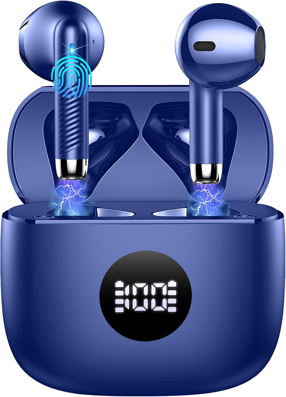 Auriculares inalámbricos, Bluetooth 5.4, auriculares con pantalla L...