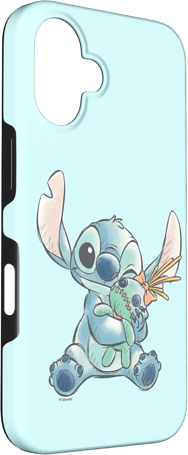 Funda para iPhone 16 Disney Lilo &amp; Stitch Ohana Means Family Cu...