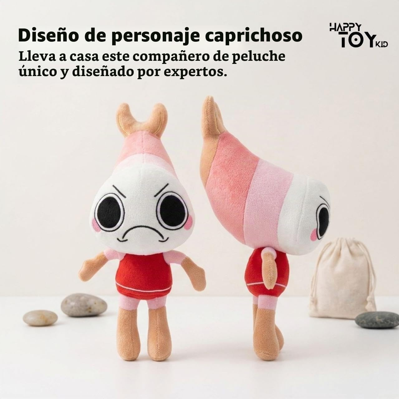 HappyToy Kid Juego de 8 peluches suaves \u2013 Bonitos personajes d...