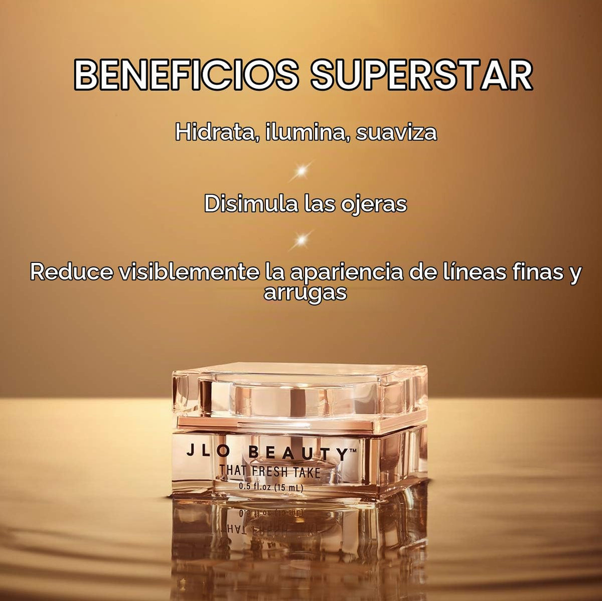 JLO BEAUTY That Fresh Take Under Eye Cream, ojeras, hinchazón, 0.5...