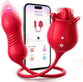Vibrador de juguete de rosa para adultos, juguetes sexuales MOOLIGI...
