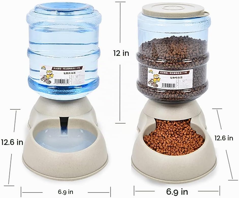 Ito Rocky Juego de alimentador automático para gatos y perros y dis...