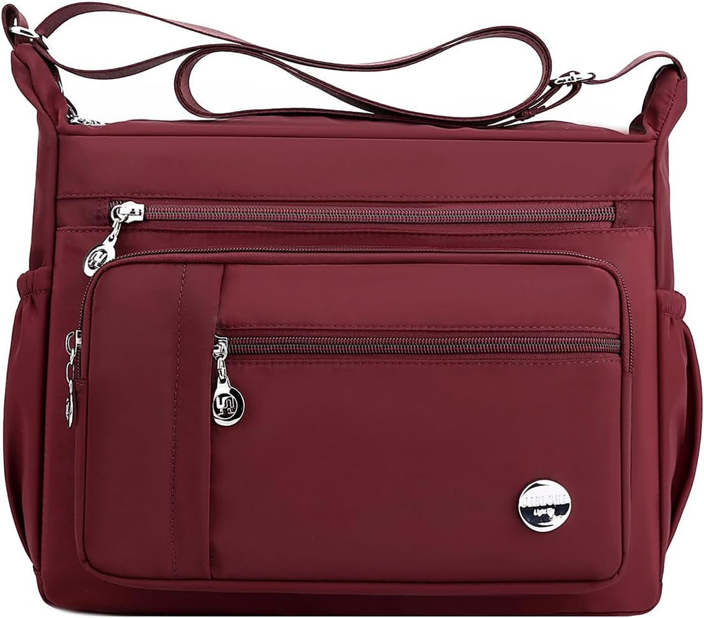 MINTEGRA Bolso de mano de hombro para mujer, espacioso bolso cruzado con múltiples bolsillos, bolso de mano a la moda con asa superior, L