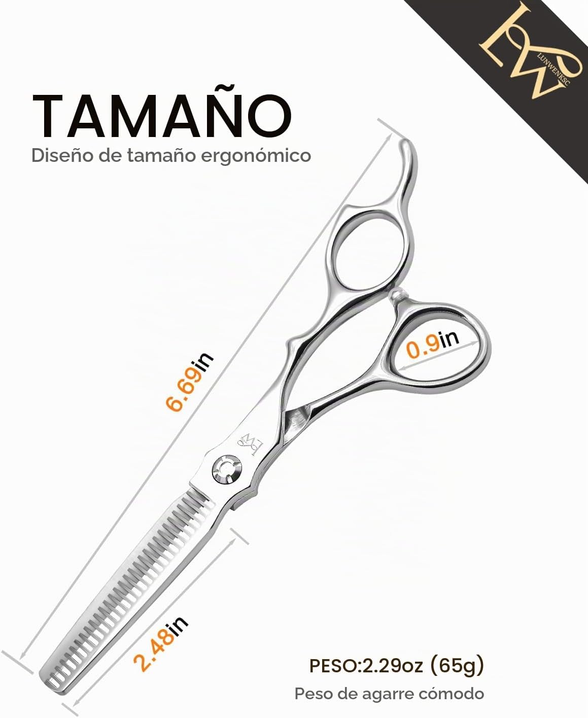 Tijeras de adelgazamiento profesionales de 6 pulgadas, se someten a...