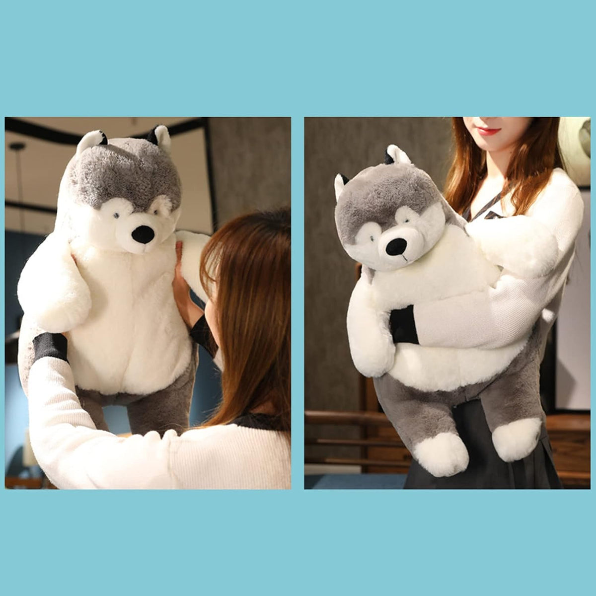 ronivia Husky Animales de Peluche con Peso, 21.5" 5.2 lbs Jugue...