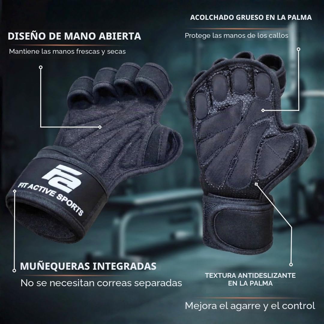 Fit Active Sports Nuevos Guantes de Entrenamiento con Ventilación p...