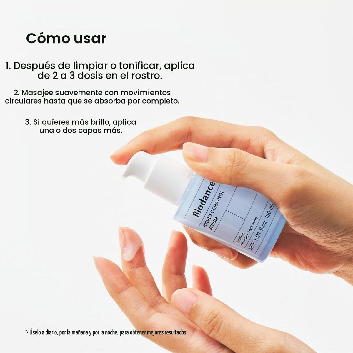 BIODANCE Hydro Cera-nol Suero, suero facial hidratante y calmante p...