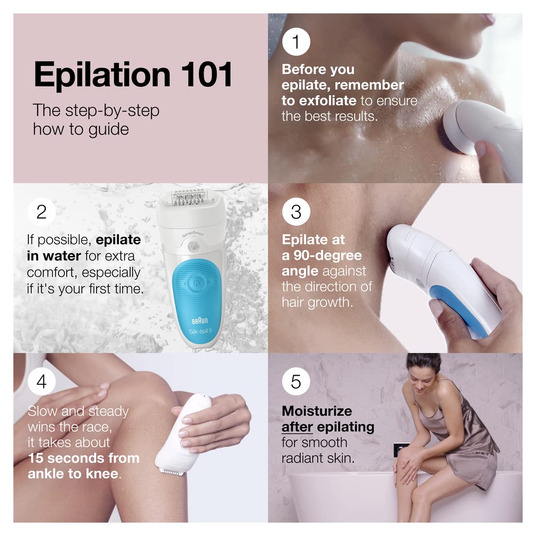 Braun Depiladora Silk-épil 5 5-810, Depiladora para mujer, afeitado...
