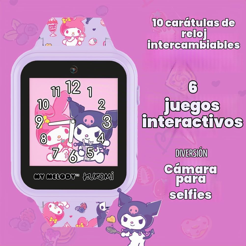 Sanrio My Melody &amp; Kuromi - Reloj inteligente para niños con pa...