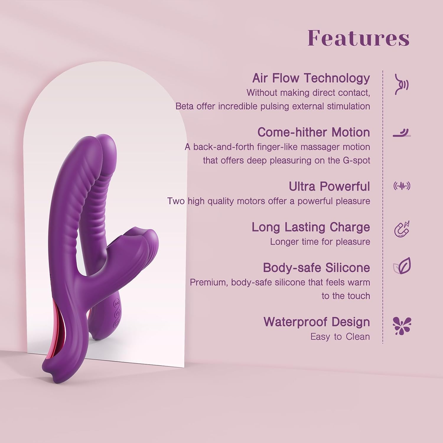 Tracy's Dog Come-Hither - Vibrador de conejo chupador, juguetes...