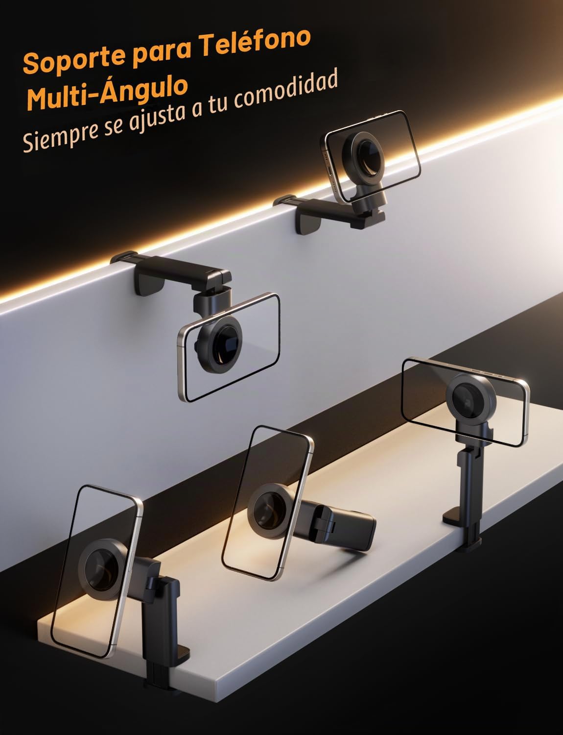 Klearlook - Soporte para teléfono de avión Magsafe para volar, rota...