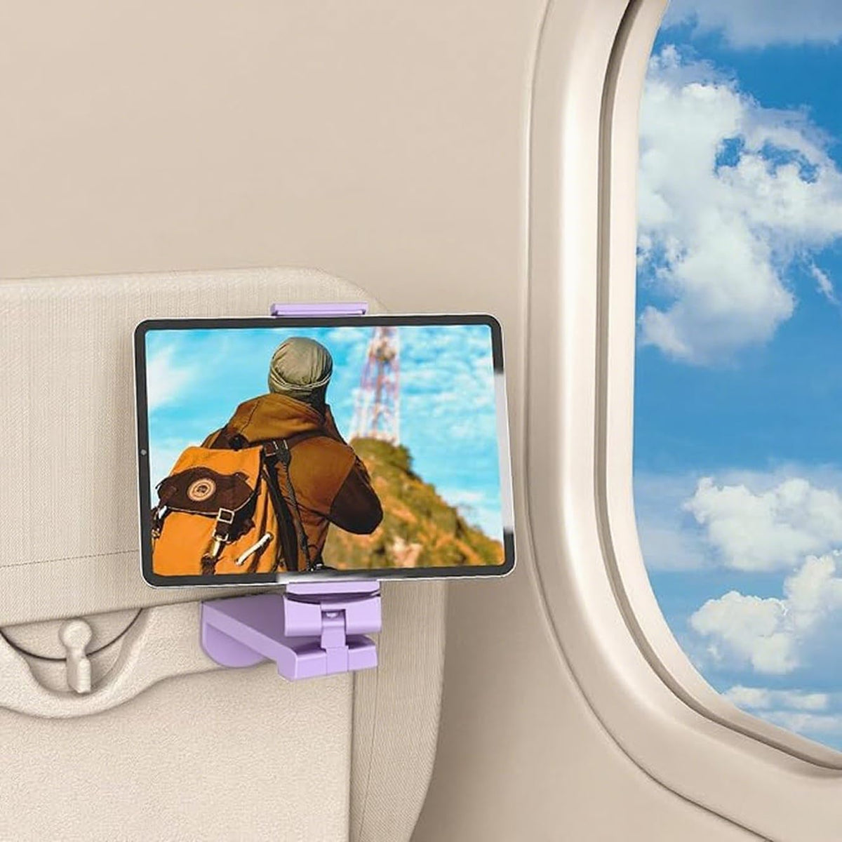 URTRY Soporte para tablet de avión, soporte de viaje giratorio de 3...