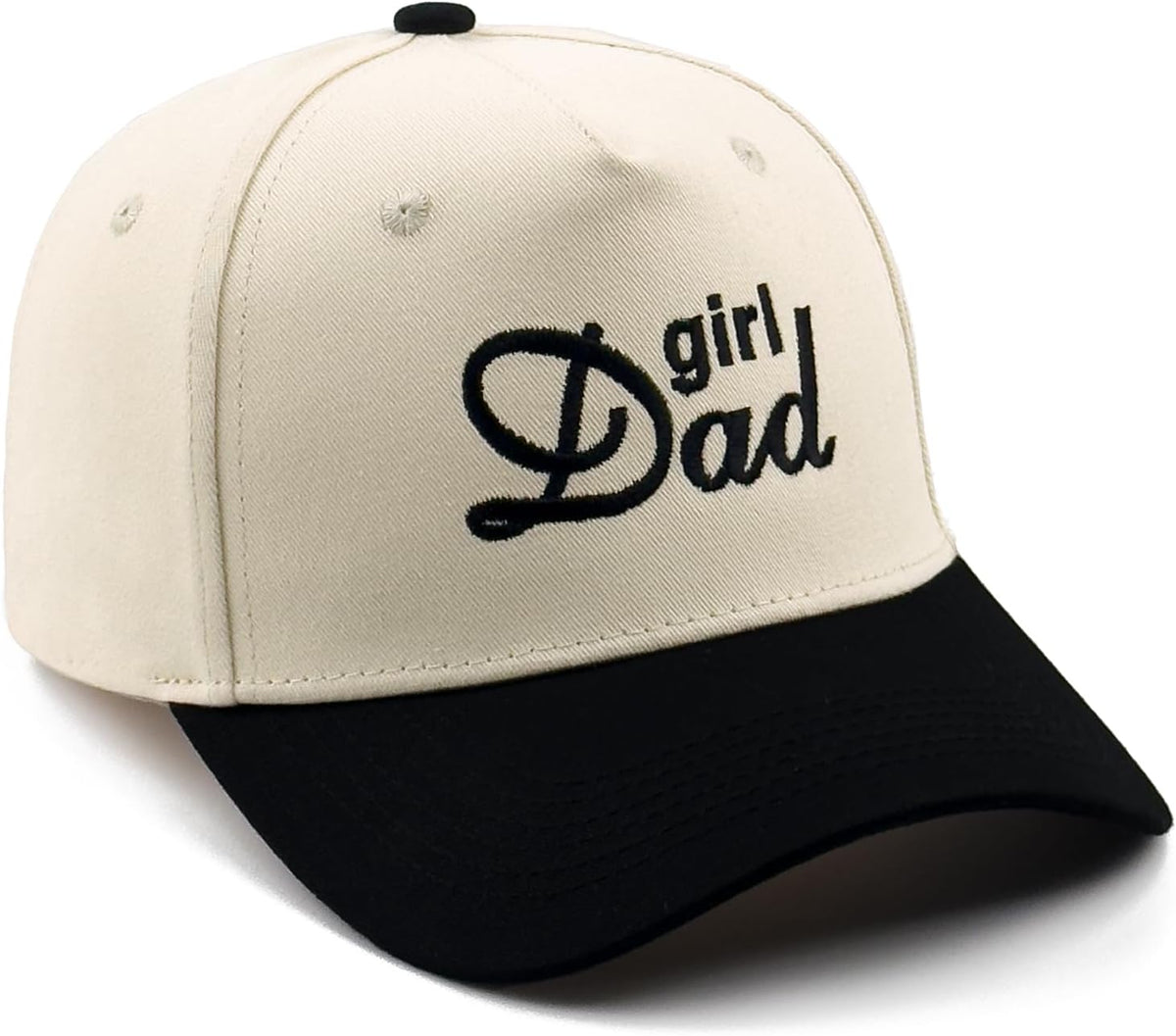 DYBICKT Gorra de béisbol bordada de dos tonos para niño, niña, papá...