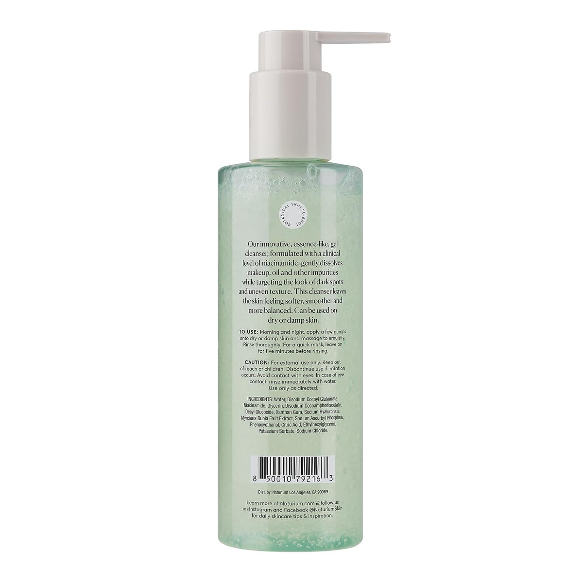 Gelée Limpiador de Niacinamida Naturium 3% Plus Ácido Hialurónico y...