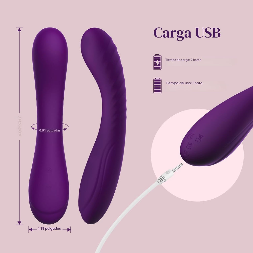 Tracy's Dog Potente vibrador de punto G para penetración profun...