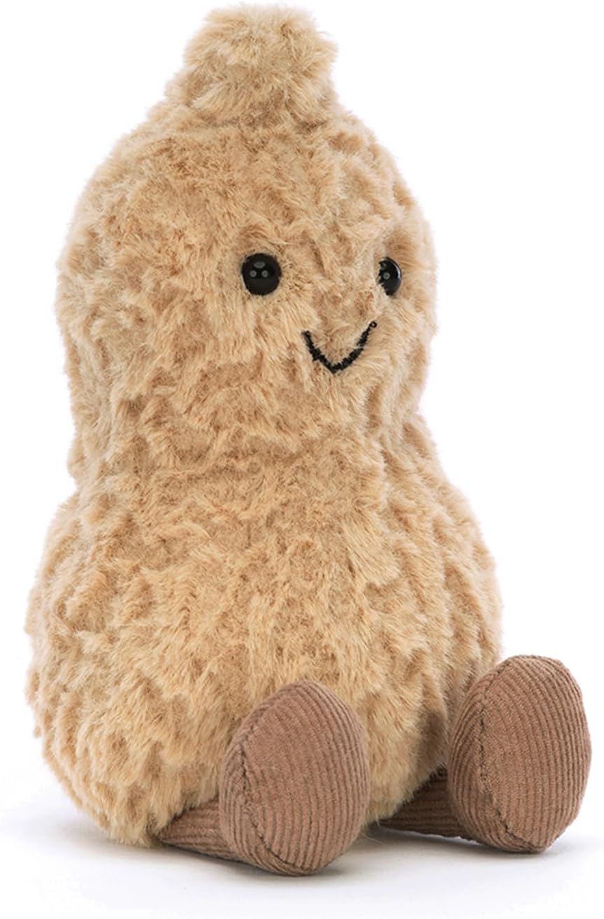 Jellycat Amuseables - Juguete de peluche de maní, 6 pulgadas, peluc...