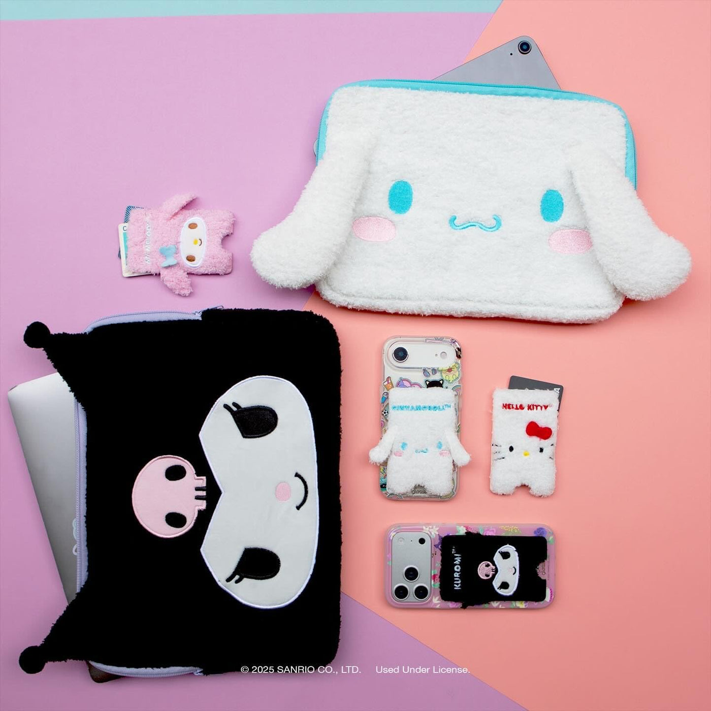 Sonix x Sanrio - Cartera magnética de felpa para teléfono, tarjeter...