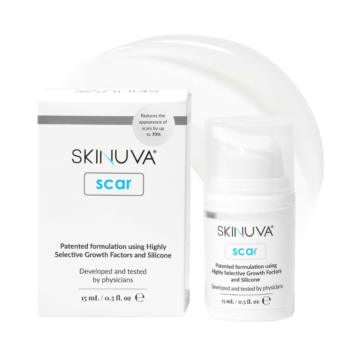 Crema para cicatrices Skinuva® para rostro y cuerpo (0.5 oz) | Ayud...