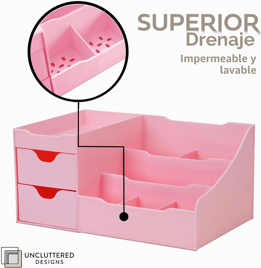 Despejado diseños Maquillaje Organizador con cajones