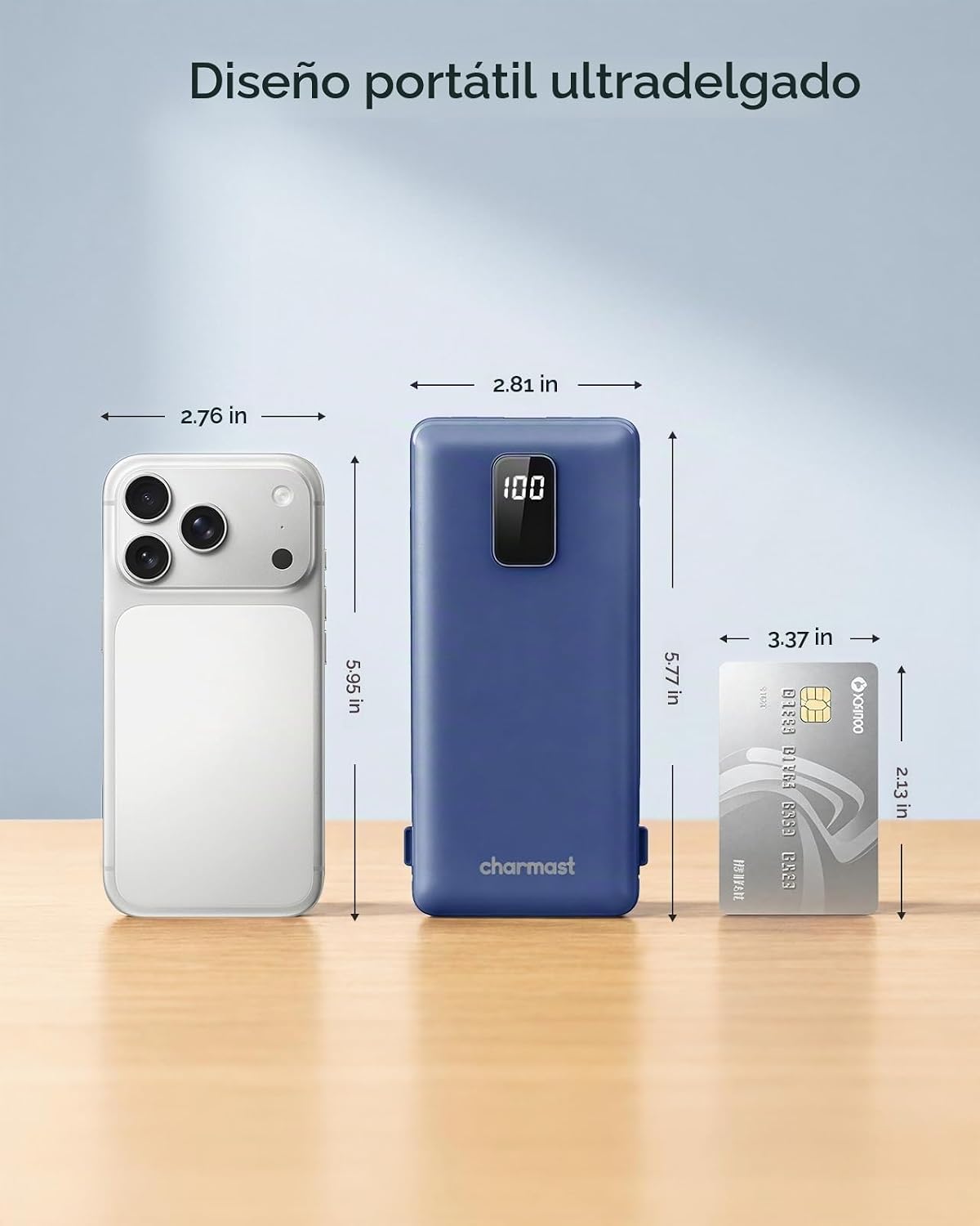 charmast Banco portátil 10000mAh del poder del cargador con el ench...