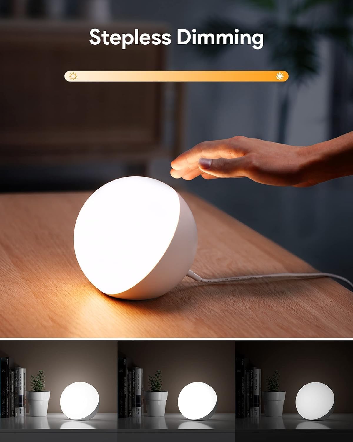 Lámpara táctil Hifree, luz nocturna multicolor para niños, pequeña...