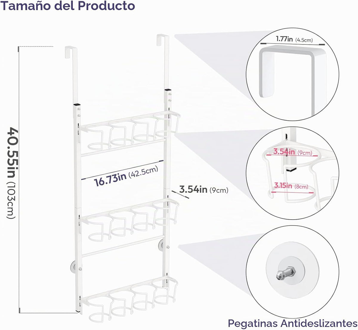 SWTYMIKI Organizador de botellas de agua de 3 niveles \u2013 Organi...
