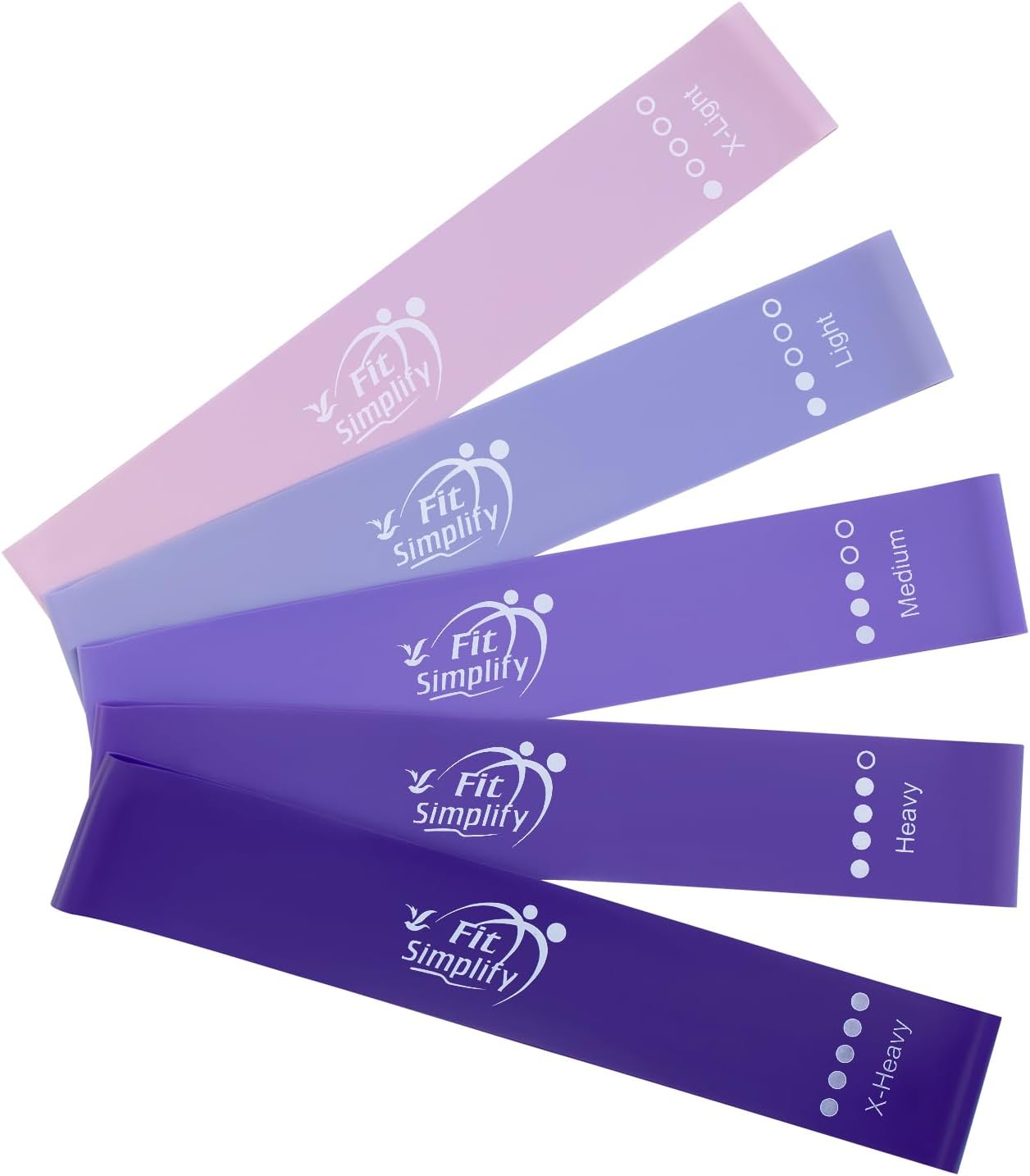 Bandas de ejercicios de bucle de resistencia de Fit Simplify con gu...