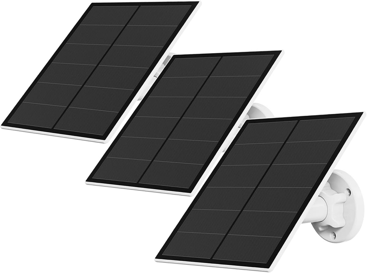Panel solar para cámara de seguridad, panel solar USB de 5 W para c...