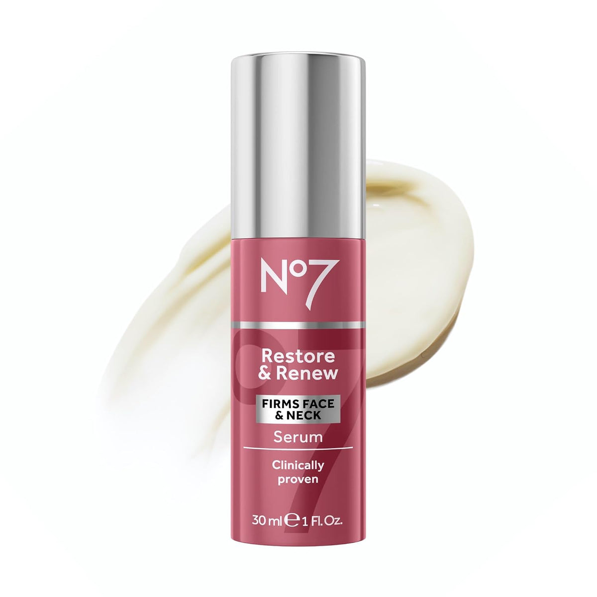 No7 Restore & Renew Sculpting Face & Neck Serum, 1 fl oz | Fórmula...