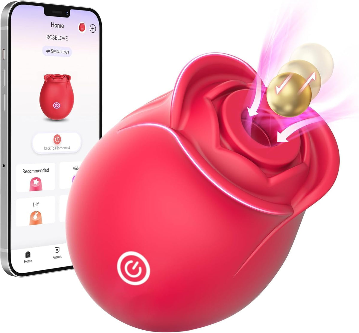 Rose Toy - Juguetes sexuales para mujer, vibrador, AI Sync para adu...