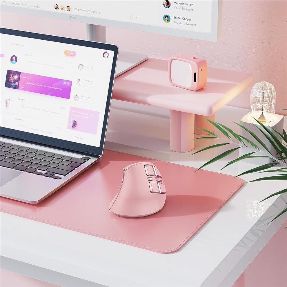 JOMAA Ratón inalámbrico ergonómico vertical, 2.4G y Bluetooth 5.0\/...