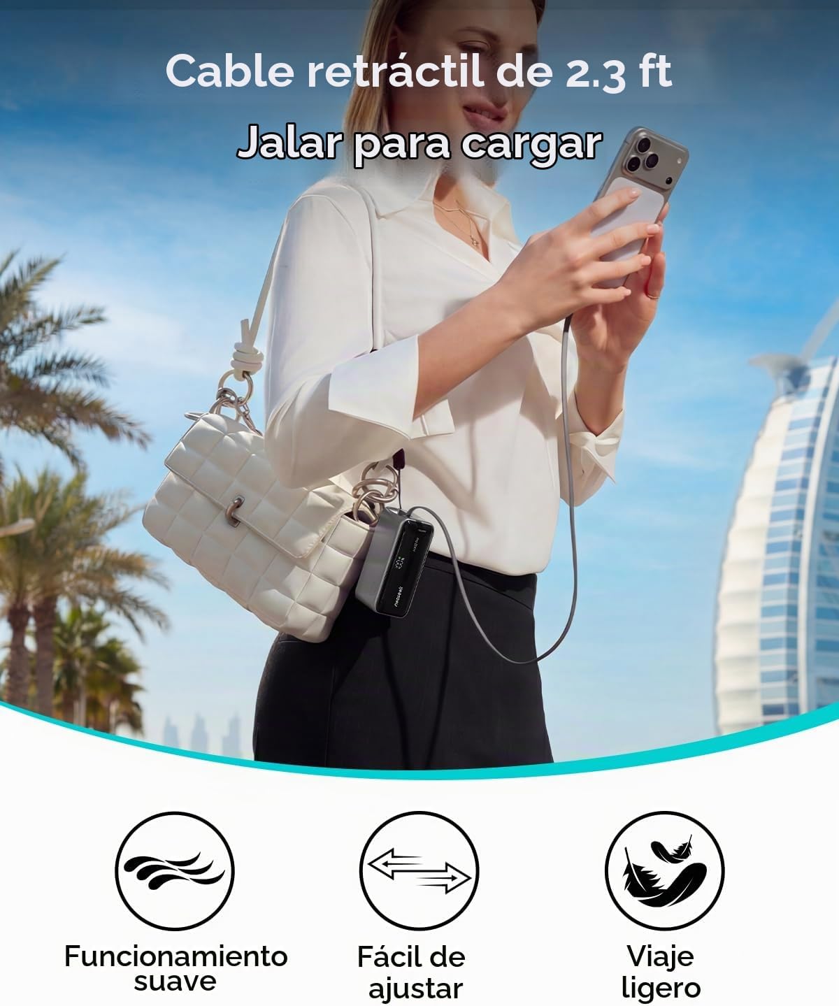 Neoseek Ultra Mini cargador portátil, 10000mAh 45W cargador de carg...