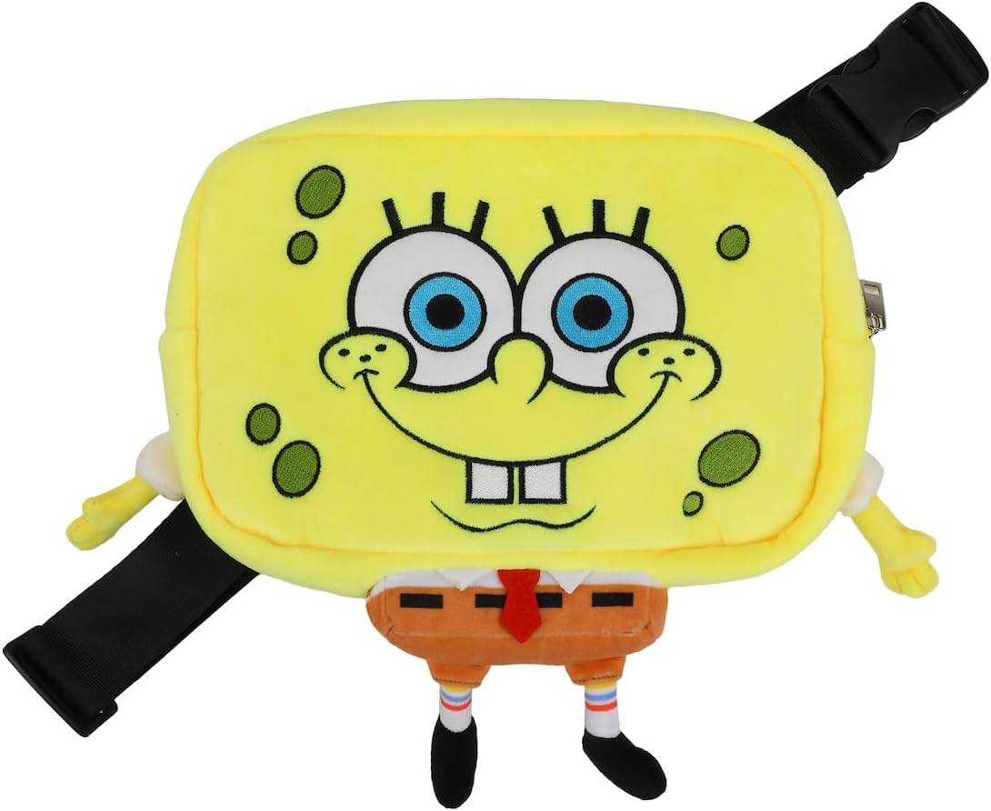 Spongebob Squarepants 9.5" Festie Bestie - Bolso cruzado de felpa