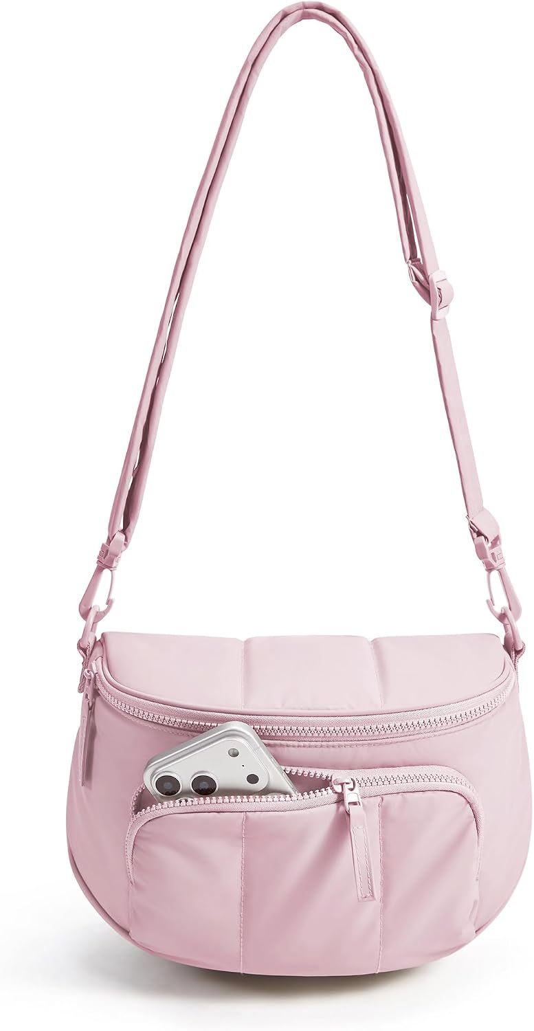 BAGSMART Bolsos cruzados para mujer, bolsa acolchada con bolsa | Bo...