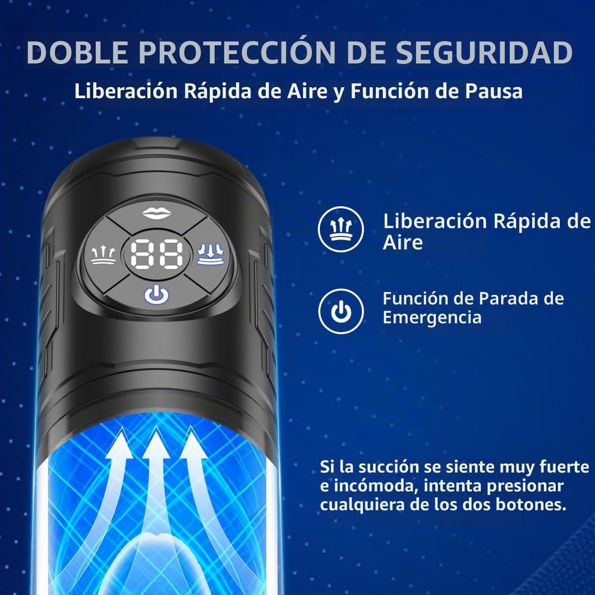 Bomba de pene eléctrica automática para hombres, control de vacío d...