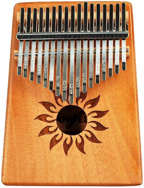Angel ARK-N - Piano de pulgar Kalimba de caoba de 17 teclas para pr...