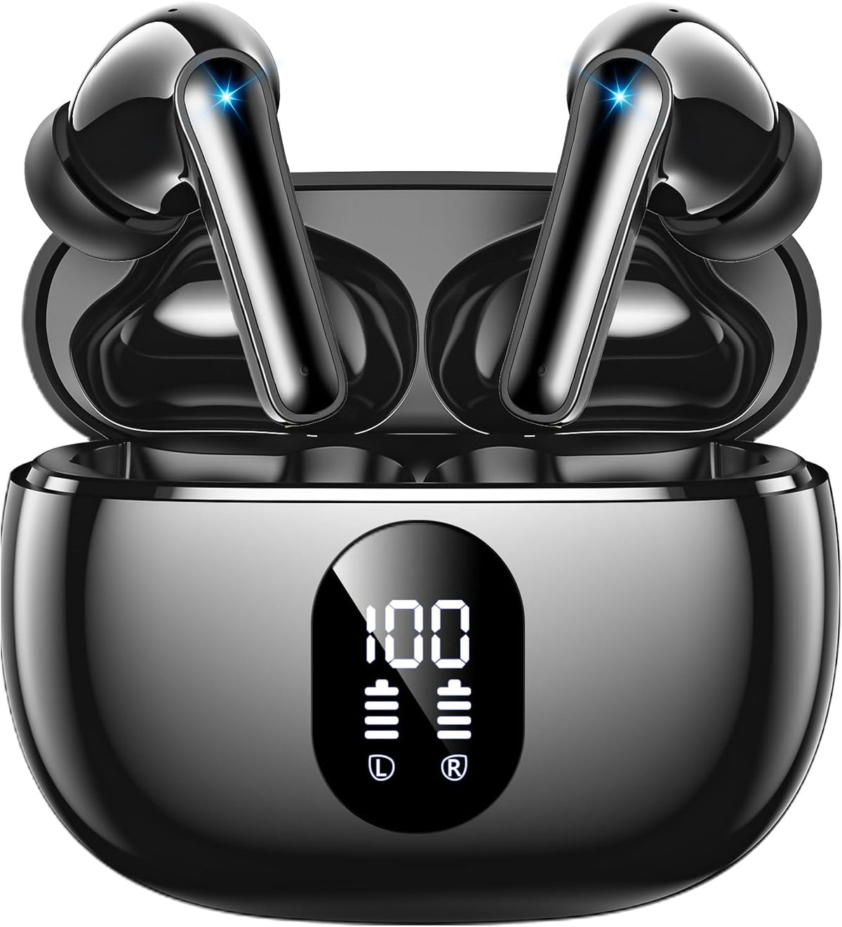 Auriculares inalámbricos, auriculares de bajos profundos de alta fi...