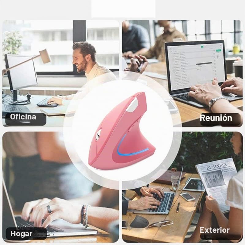 Ratón inalámbrico ergonómico vertical Ergo de alta presión óptico l...