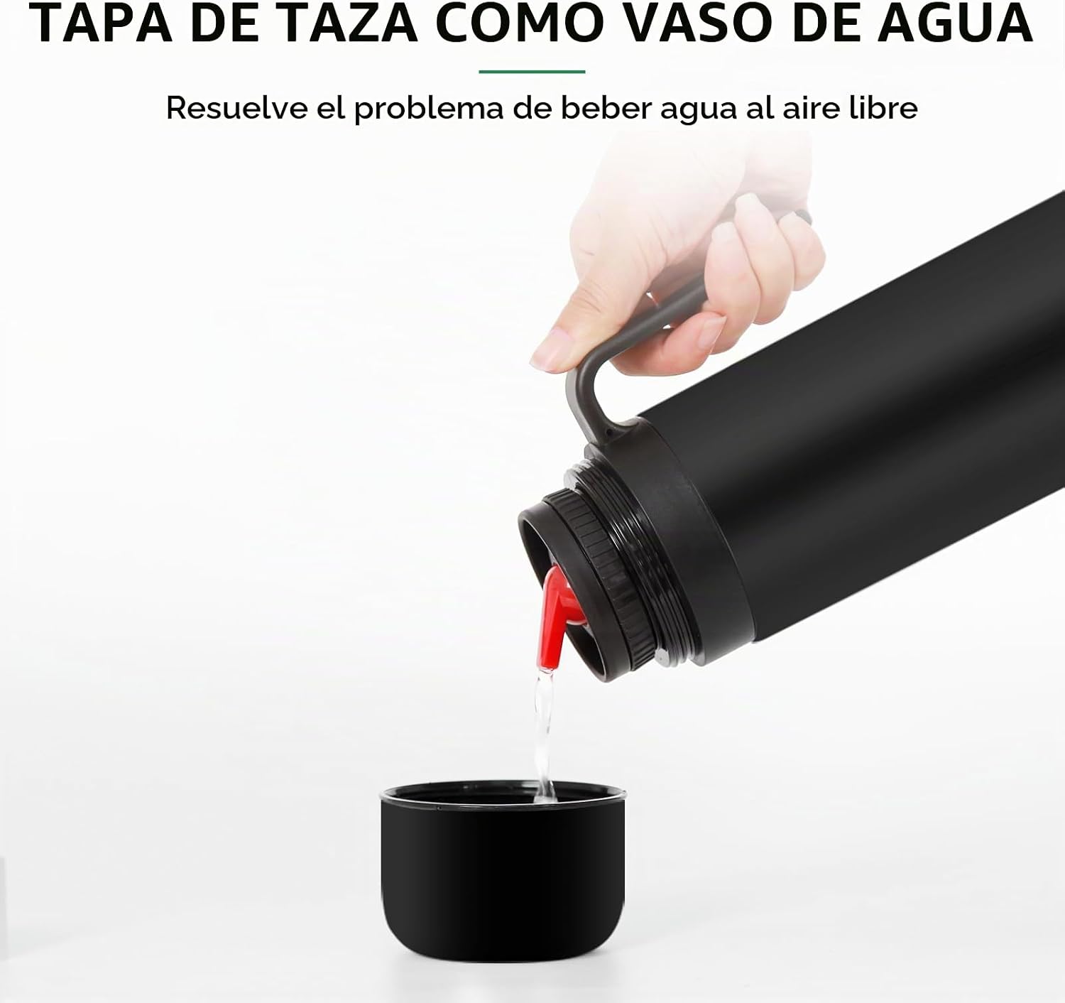uopru Kit de yerba mate de acero inoxidable premium, calabaza, botella aislada de 33.8 onzas, recipiente, bombilla, cepillo de limpieza, juego de filtros de té, negro mate