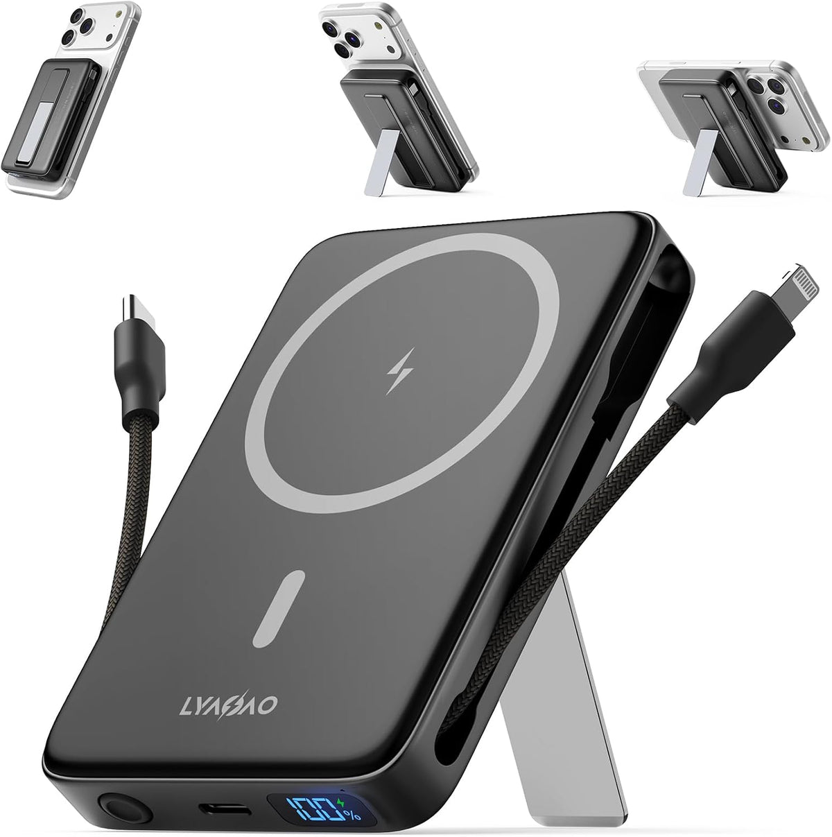 Cargador portátil magnético 10000mAh, banco de energía 22.5W con ca...