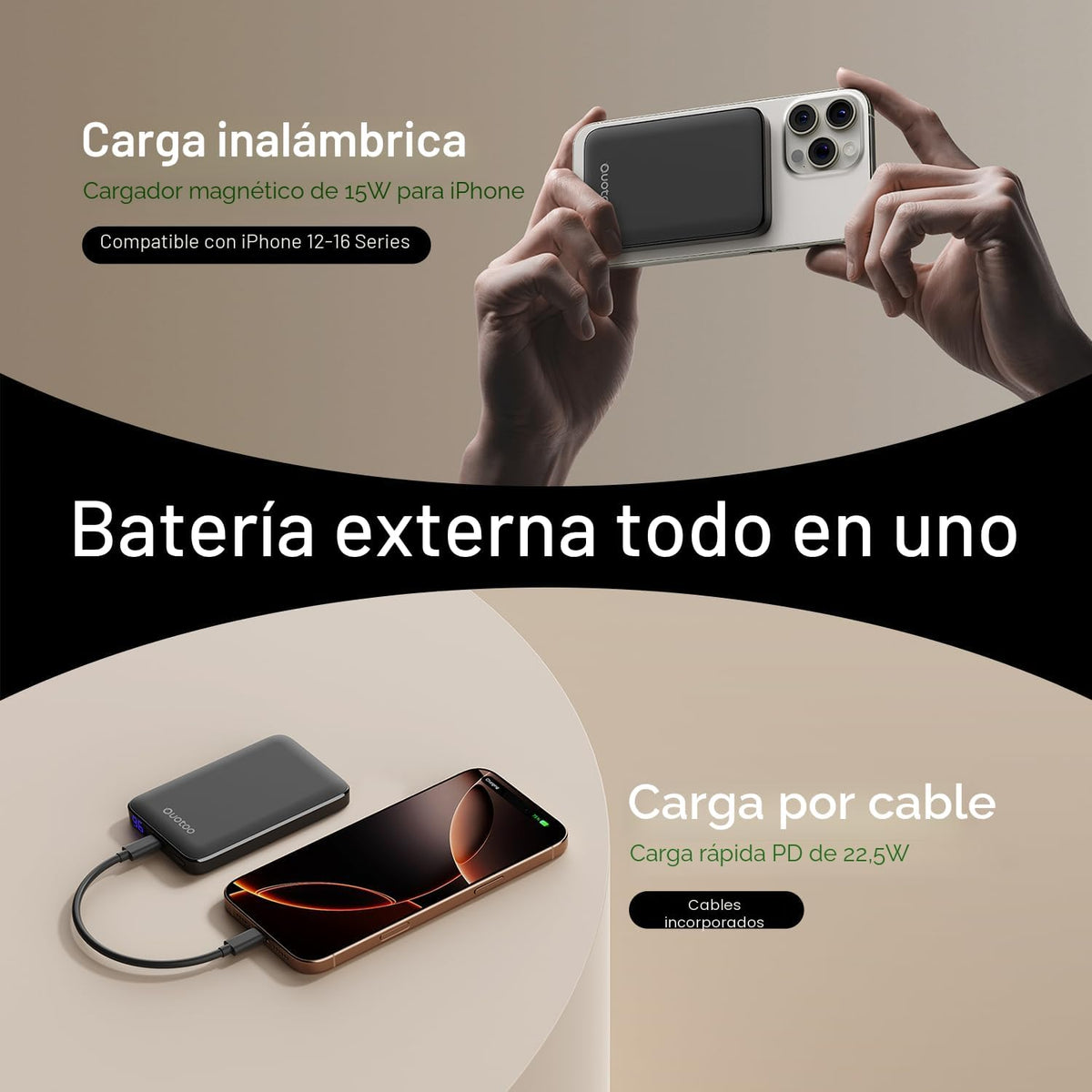 para el cargador portátil Magsafe, banco magnético delgado de la en...