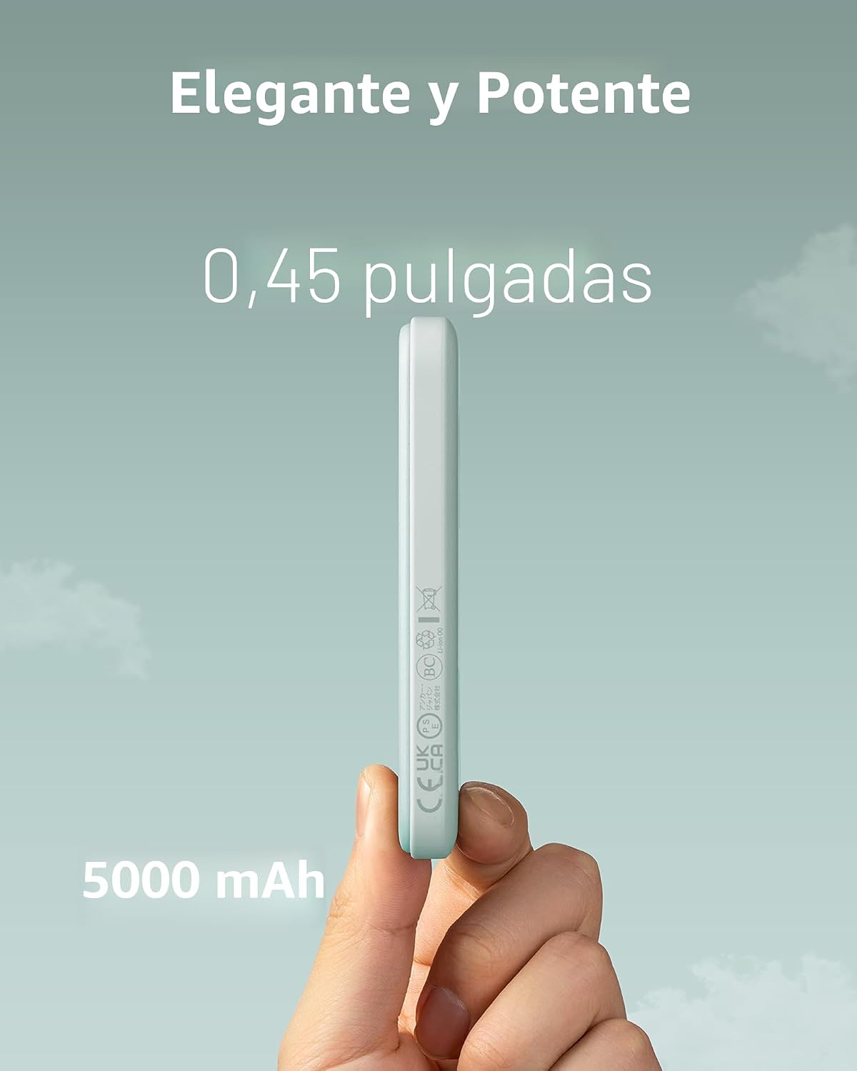 Anker 621 MagGo Power Bank, cargador portátil magnético de 5,000 mA...