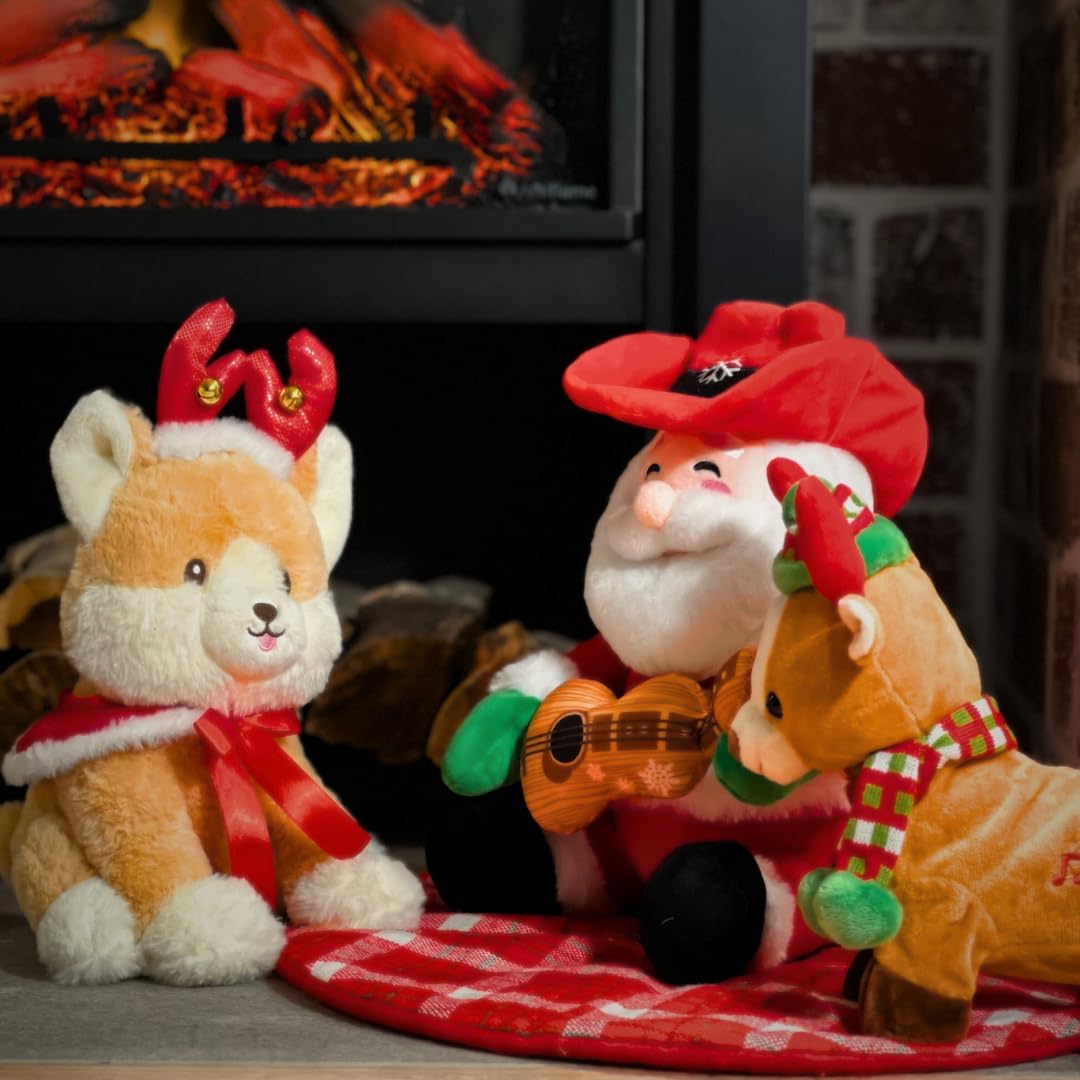 Cuddle Barn - Cowboy Kringle | Juguete de peluche suave de Papá Noe...