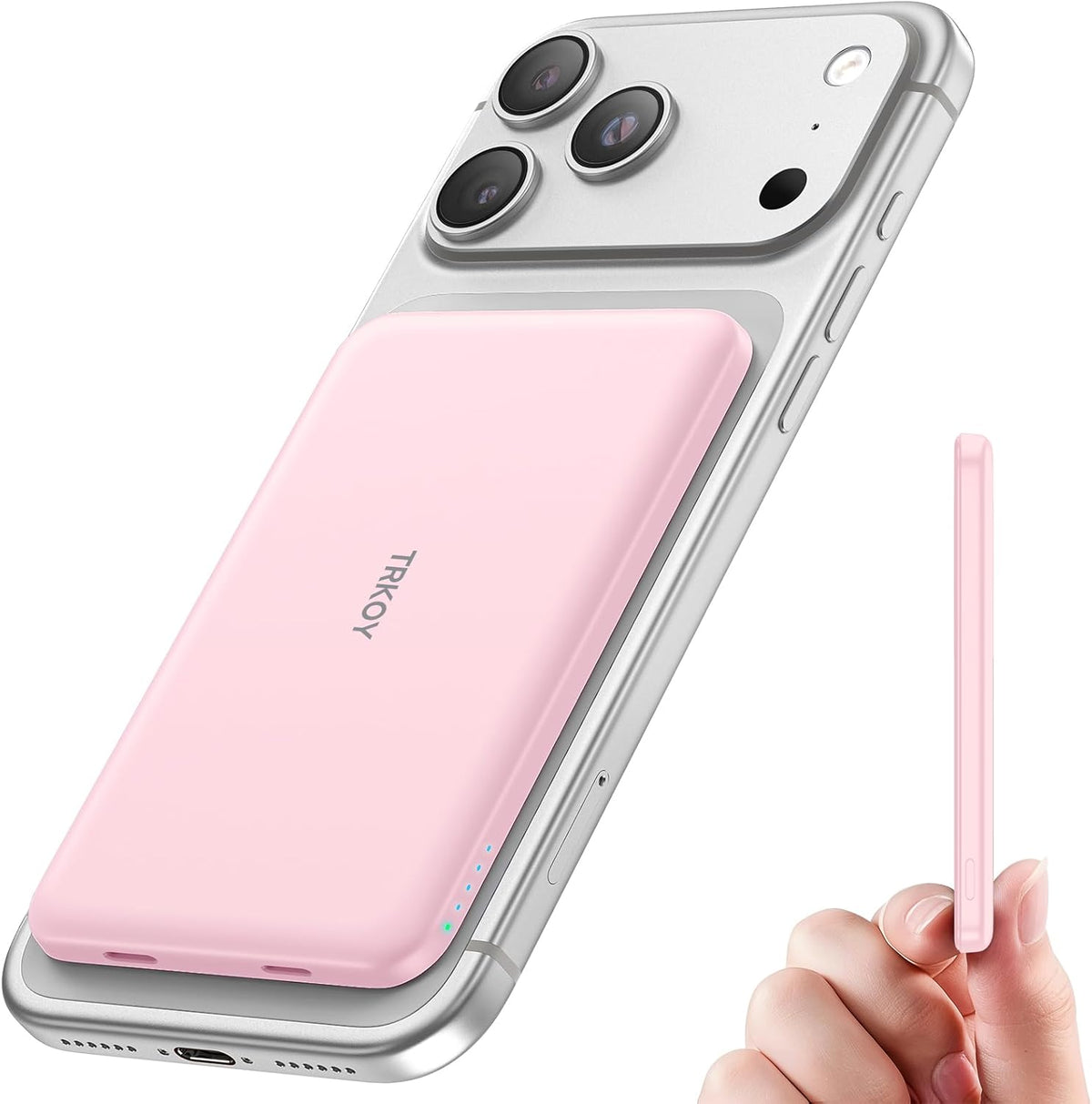 para cargador portátil Magsafe, 5000mAh para banco de energía Magsa...
