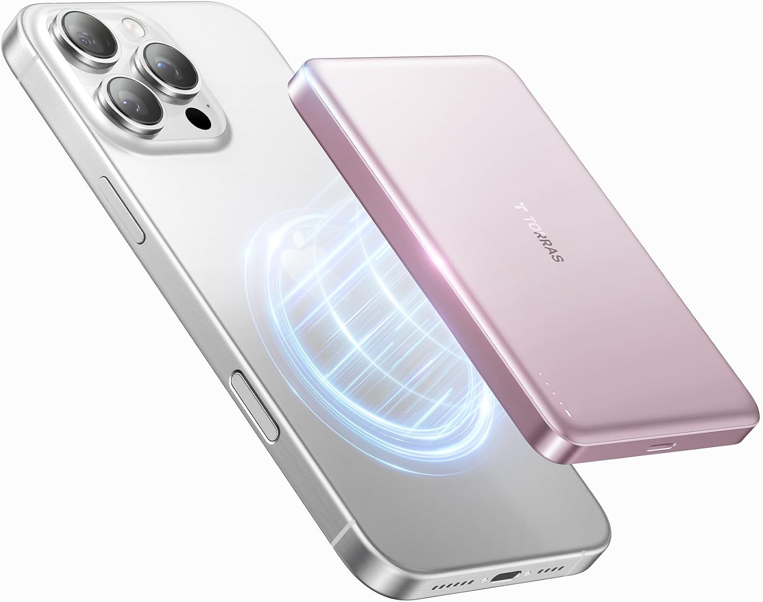 TORRAS MiniMag Power Bank, cargador portátil inalámbrico magnético...