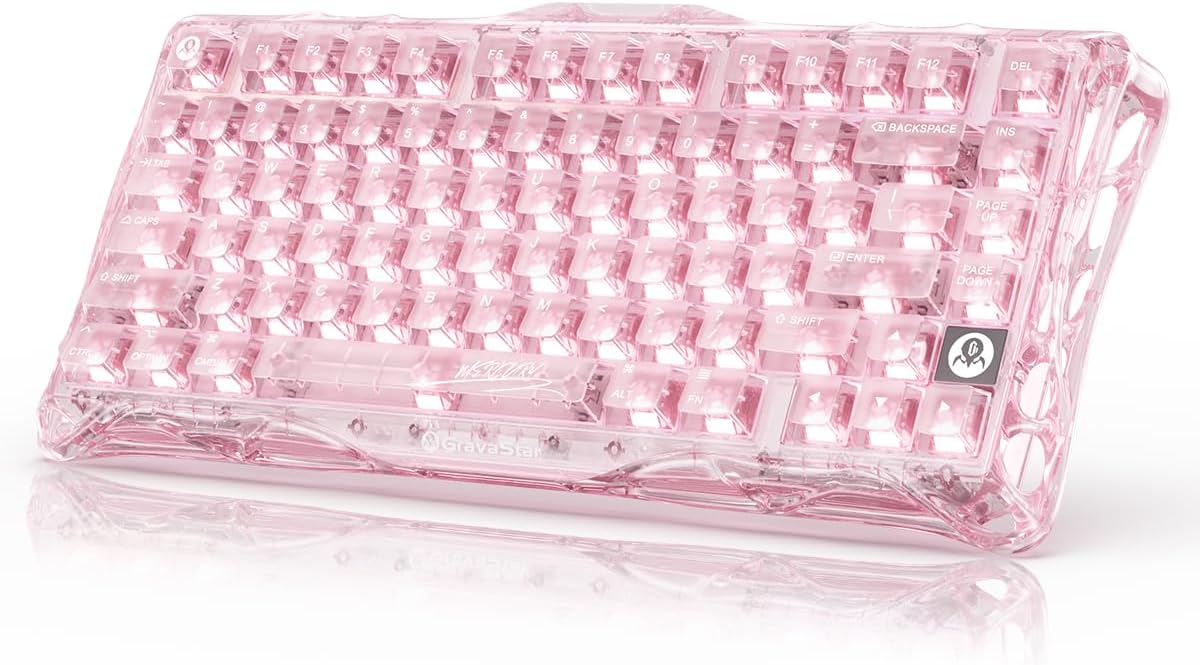 GravaStar Mercury K1 Lite 75% Teclado mecánico inalámbrico para jue...